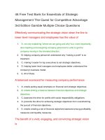 Test bank for essentials of strategic management the quest for competitive advantage 3rd edition gamble multiple choice questions 