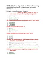 126 test bank for organizational behavior integrating individuals groups and organizations 3rd edition champoux 