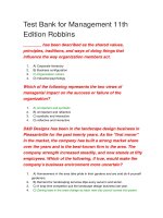 95 test bank for management 11th edition robbins 
