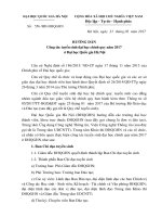 HƯỚNG DẪN CÔNG TÁC TUYỂN SINH ĐHQG HÀ NỘI 2017