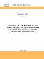 Công trình thủy lợi   máy đóng mở kiểu xilanh thủy lực   yêu cầu kỹ thuật trong thiết kế, lắp đặt, nghiệm thu, bàn giao TCVN 83002009  