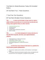 121 test bank for global business today 4th canadian edition 