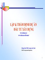 ky nang lap va tham dinh lap du an