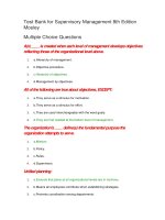 Test bank for supervisory management 8th edition mosley 