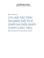 191 BTTN MÚC DO NHAN BIET, THE TICH KHOI ĐA DIỆN