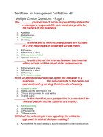 Test bank for management 3rd edition hitt 