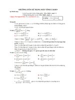 Trắc nghiệm tích phân – Sử dụng máy tính Casio