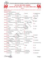 50 CAU HOI TRAC NGHIEM NGU PHAP   TU VUNG (PHAN 1)