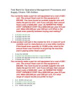 Test bank for operations management processes and supply chains 10th edition 