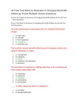 76 free test bank for business a changing world 8th 