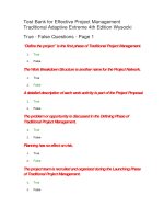 145 test bank for effective project management traditional adaptive extreme 4th edition wysocki 