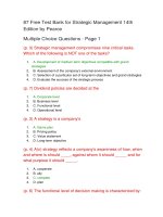 87 free test bank for strategic management 14th edition by pearce 