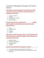 120 test bank for management canadian 10th edition robbins 