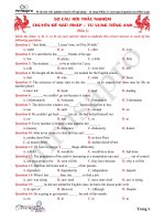 50 CAU HOI TRAC NGHIEM NGU PHAP   TU VUNG (PHAN 2)