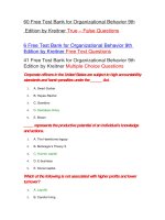 101 free test bank for organizational behavior 9th 