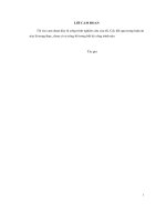 Cấu trúc quần xã thực vật phù du trong các hồ chứa ở cao nguyên Lâm Viên, tỉnh Lâm Đồng (LA tiến sĩ)