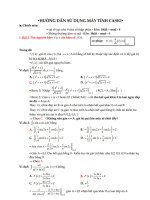 Trắc nghiệm tích phân – Sử dụng máy tính Casio