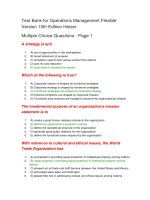 145 test bank for operations management flexible version 10th edition heizer 