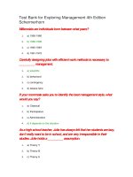 Test bank for exploring management 4th edition schermerhorn 