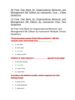 102 test bank for organizational behavior and management 9th edition 