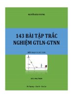 143 BAI TAP TRẮC NGHIỆM GTLN-GTNN