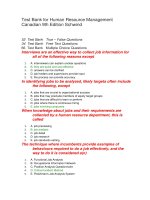 152 test bank for human resource management  9th edition schwind 