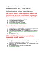 152 test bank with answers for organizational behaviour 9th edition đề thi trắc nghiệm