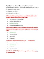 100 test bank for human resource management managerial tool for competitive advantage 5th edition 