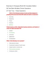 95 test bank business a changing world 5th canadian edition 