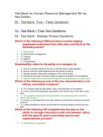 89 test bank for human resource management 9th by noe edition 