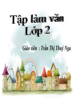 tập làm văn lớp 2 Trả lời câu hỏi. Đặt tên cho bài. Luyện tập về mục lục sách