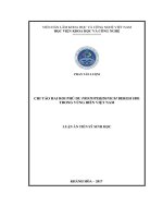 Chi tảo hai roi phù du Protoperidinium Bergh 1881 trong vùng biển Việt Nam (LA tiến sĩ)