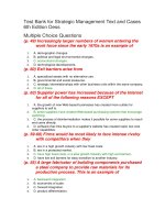 Test bank for strategic management text and cases 6th edition dess 