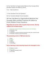 74 test bank for organizational behavior key concepts skills and best practices 4th edition 