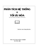 Phân tích hệ thống và tối ưu hoá  phó đức anh, đặng hữu đạo  