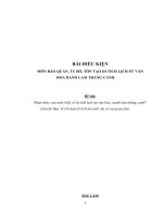 Nhận thức của anh (chị) về di tích lịch sử văn hóa, danh lam thắng cảnh? Liên hệ thực tế với một di tích mà anh chị có sự quan tâm