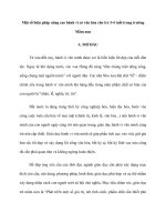 Một số biện pháp nâng cao hành vi có văn hóa cho trẻ 3 4 tuổi trong trường mầm non 