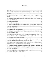 Ảnh hưởng của các nhân tố môi trường quản trị nhân lực tới hoạt động quản trị nhân lực của công ty TNHH kỹ thuật và công nghệ minh thành