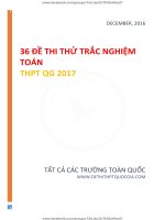 36 DE THI THU THPT QG MON TOAN, KEM LOI GIAI CHI TIET
