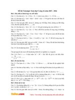 Đề thi Violympic Toán lớp 9 vòng 16 năm 2015  2016