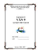 tập dàn ý văn 9 ( luyện thi 10 )