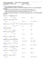 12 đề kiểm tra đại số và giải tích 11 chương 4