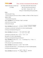 Đề thi giải toán trên máy tính cầm tay lớp 9 Phòng GDĐT Tư Nghĩa, Quảng Ngãi năm học 2016  2017