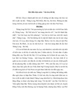 Văn hóa đô thị: Chọn 4 thành phố lớn nói về những nét đặc trưng văn hóa vật thể và phi vật thể:  Thăng Long, Phố Hiến, Hội An, Sài Gòn. Những nét đặc trưng văn hóa, di sản văn hóa đó có đóng góp gì cho văn hóa Việt Nam