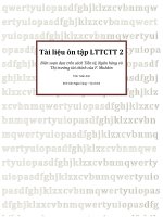 Tài liệu ôn thi thì trường tài chính