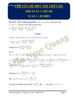 GIẢI BÀI TOÁN MIN MAX BẰNG PHƯƠNG PHÁP ÉP BIÊN