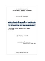 Những giải pháp đẩy mạnh đầu tư ra nước ngoài của Việt Nam trong tiến trình hội nhập kinh tế