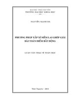 Phương pháp xấp xỉ mềm lai ghép giải bài toán điểm bất động (LV thạc sĩ)