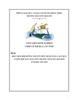 BBiện pháp bồi dưỡng chuyên môn nhằm nâng cao chất lượng đội ngũ giáo viên của trường mầm non kim sơn 