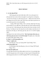 Một số giải pháp nhằm nâng cao chất lượng giáo dục đại trà và tỉ lệ đỗ tốt nghiệp 